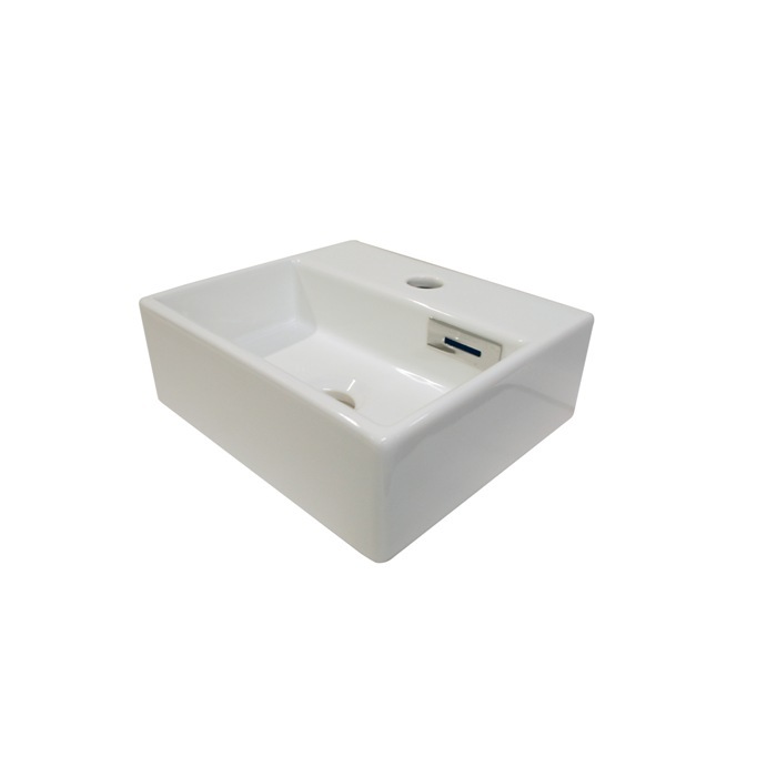 Quarelo By WS Bath Collections, 12.8 x 11.2, Bathroom Sink in Ceramic White